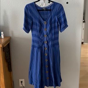 Maeve by Anthropologie  belted striped dress